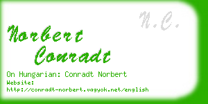 norbert conradt business card